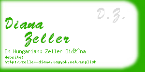 diana zeller business card